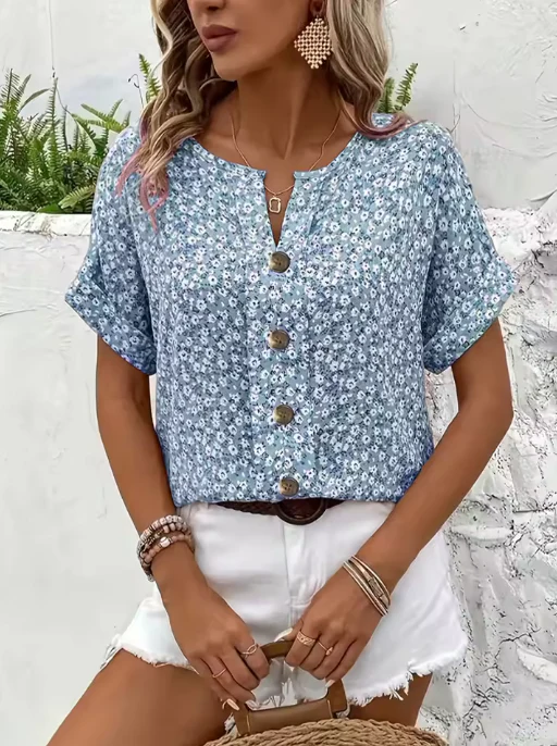 ELA | Blusa Vaporosa con Estampado Floral
