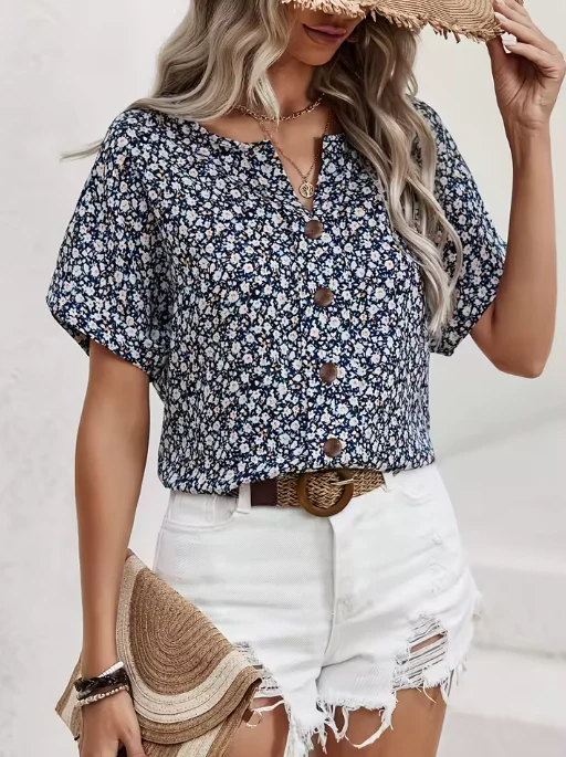 ELA | Blusa Vaporosa con Estampado Floral