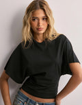ELA | CAMISETA CON ICONO DE MANGA ANCHA
