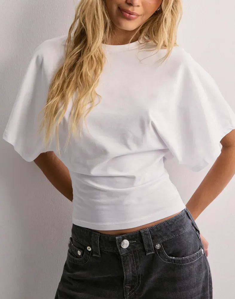 ELA | CAMISETA CON ICONO DE MANGA ANCHA